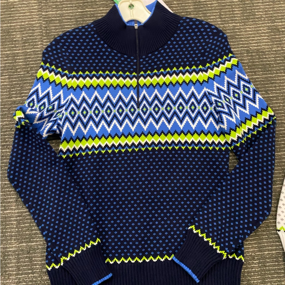 NWT 1/4 zip sweater Sunny Zip Neck Sweater matching Hat available/fleece lining